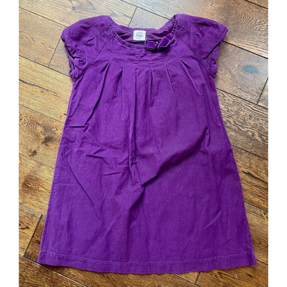 Mini Boden Purple Corduroy Dress - Size 9/10